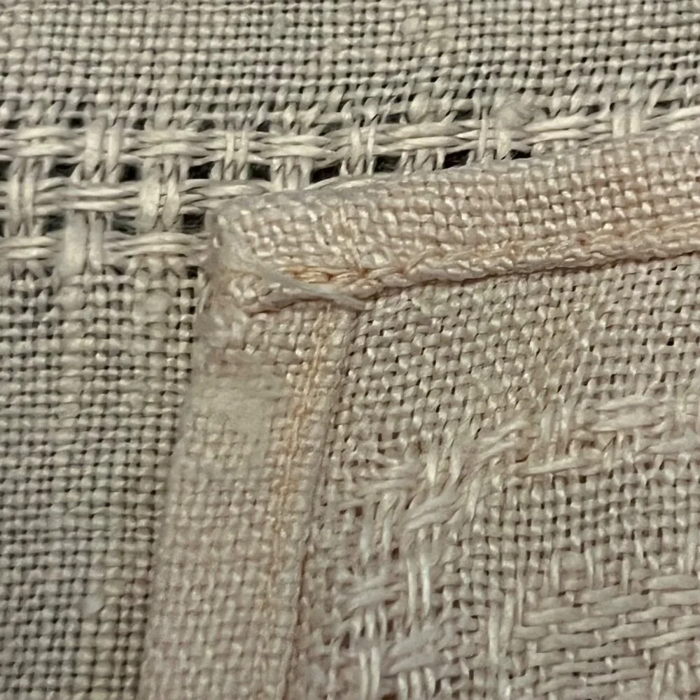 Vintage Linen Cutwork Embroidered Placemats Set of 4 Dusty Pink Used 14x13